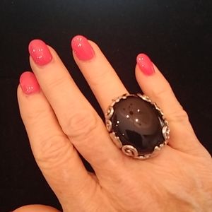 Bold Black ring